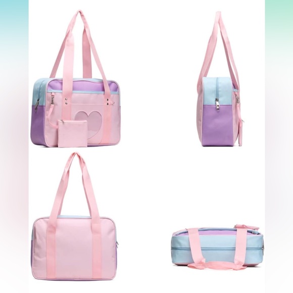 Japanese school bag ita display heart Kawaii cute pastel laptop binder - Picture 5 of 5